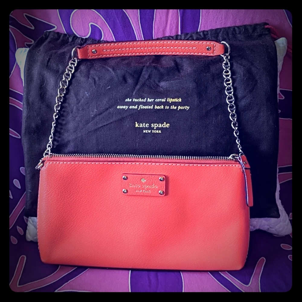 Never Used Bright Kate Spade Chain Purse